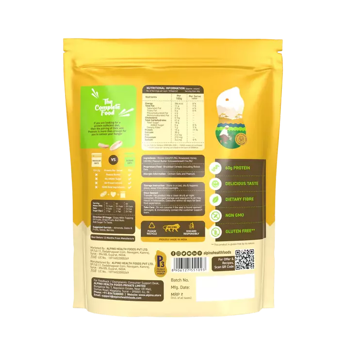 Alpino Super Oats - High Protein Rolled Oats