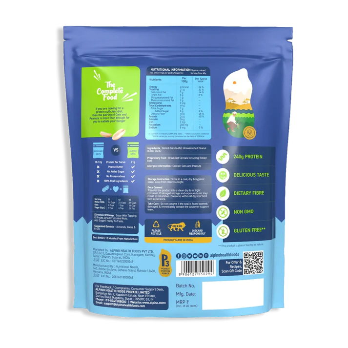 Alpino Super Oats - High Protein Rolled Oats