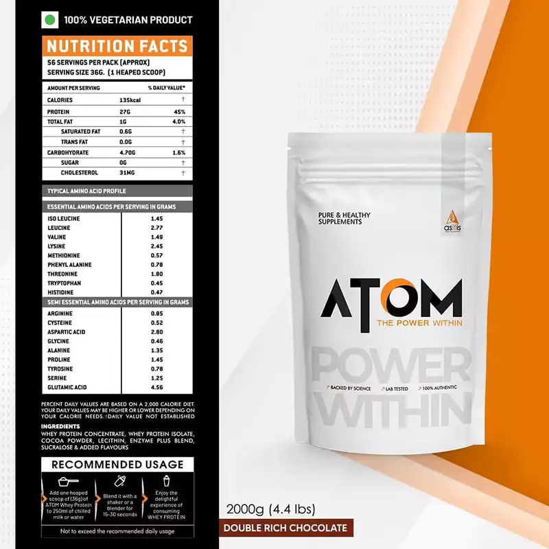Asitis Nutrition ATOM Whey Protein 2kg