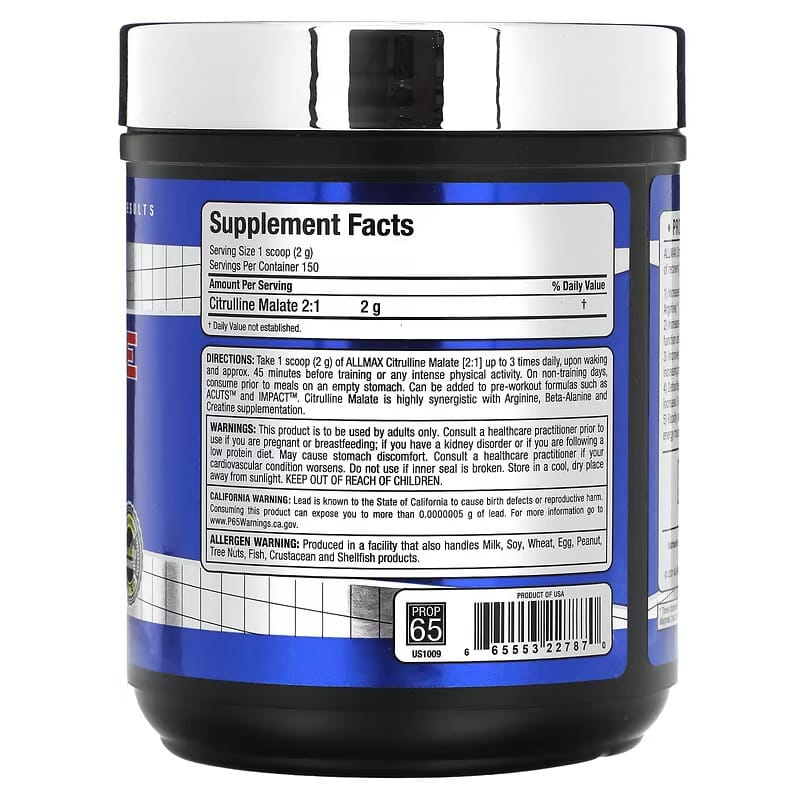 ALLMAX, Citrulline Malate 2:1 300g