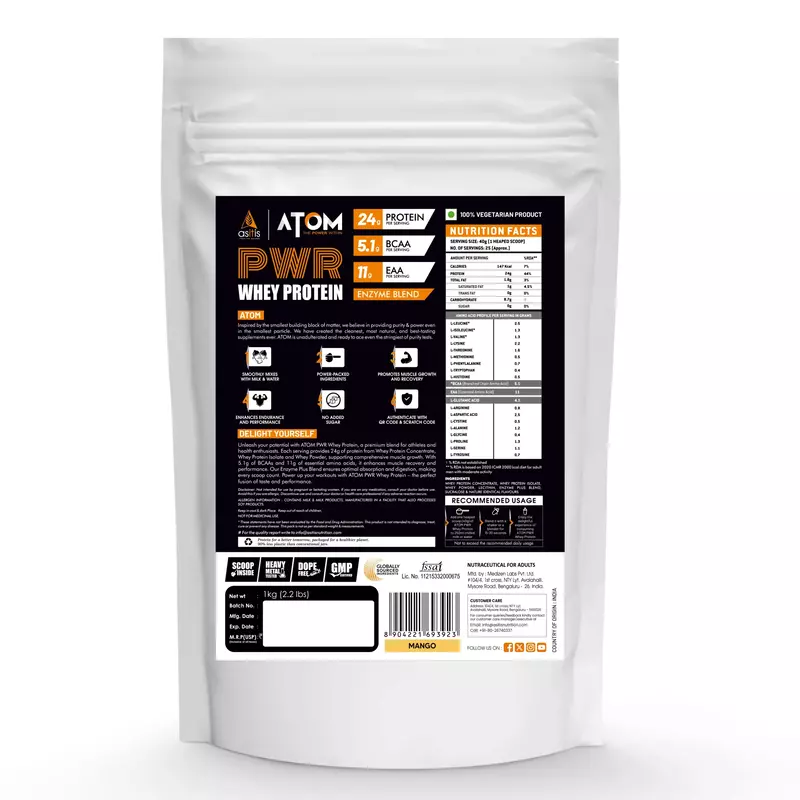 Asitis Nutrition ATOM PWR Whey Protein