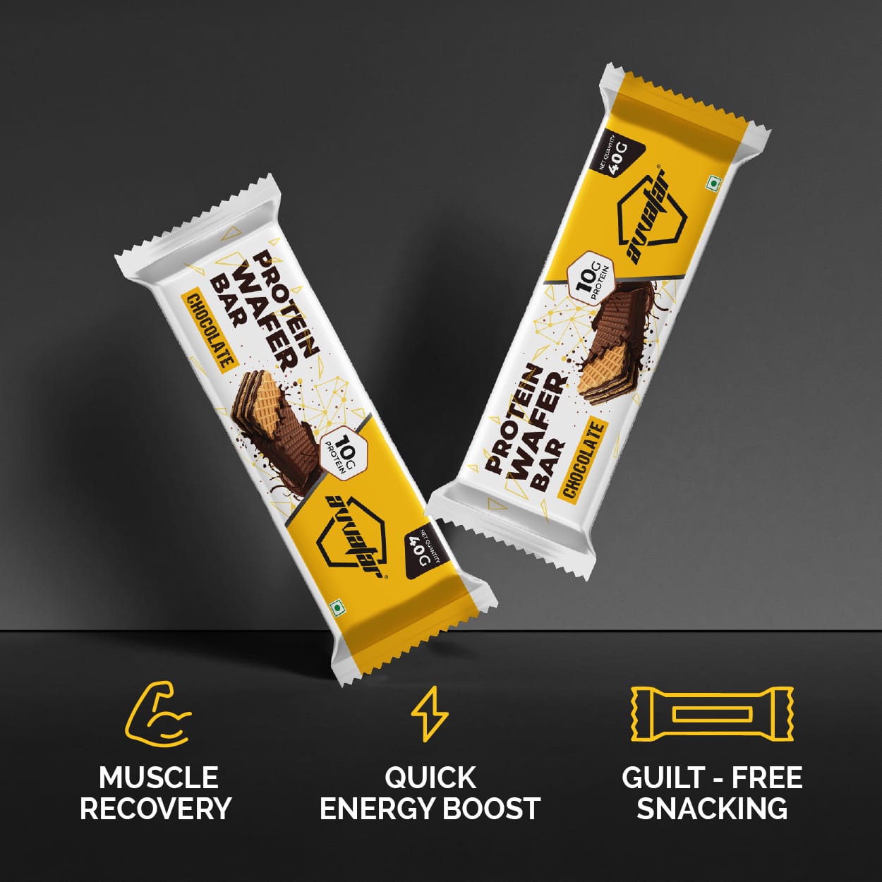 Avvatar Protein Wafer Bar Chocolate Flavour 320g