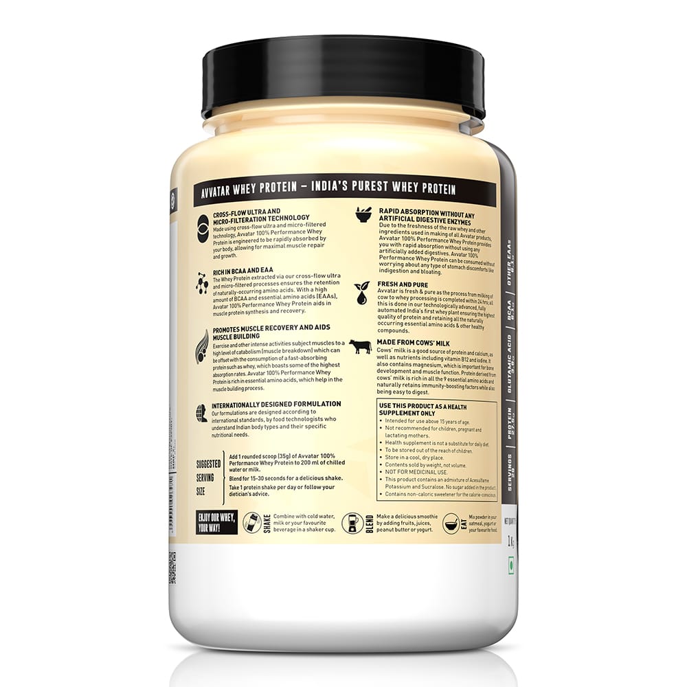 Avvatar 100% Performance Whey Protein 1 kg