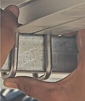 SS J Bolt – M8 x 40mm x 40mm (Fits 1.5" Square Metal Tube) for Solar Panel Fitting -1 qty