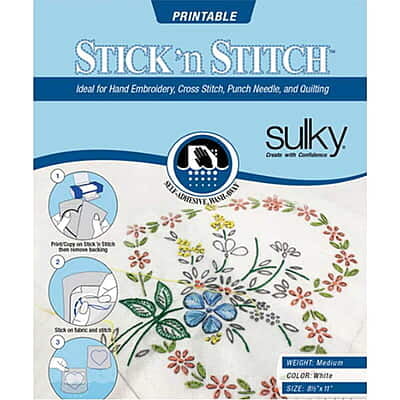 Sulky Stick n Stitch Water Soluble Printable Paper - Set Sulky Stick n Stitch Water Soluble Printable Paper - Set