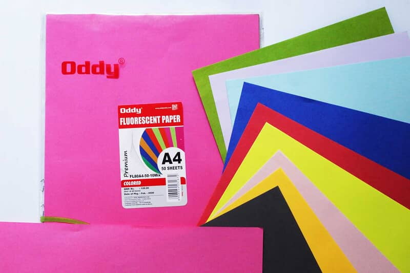 Oddy Craft Paper Fluorescent A4 Oddy Craft Paper Fluorescent A4