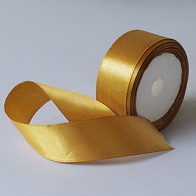 Satin Ribbon Gold 1 Inch