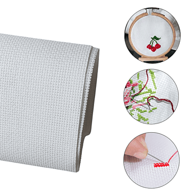 Zuchi Aida Fabric White 18C Zuchi Aida Fabric White 18C