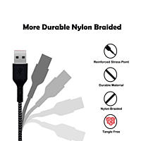 Champion USB to Micro 2.4Amp Data Sync & Charging Cable Braided 1M for all Android & Micro USB Devices (Grey) Champion USB to Micro 2.4Amp Data Sync & Charging Cable Braided 1M for all Android & Micro USB Devices (Grey)