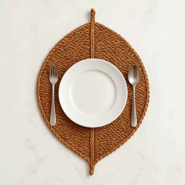 Leaf design placemat