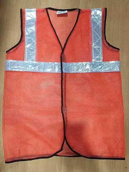 ISAFE ORANGE SINGLE STRIP SAFETY JACKET