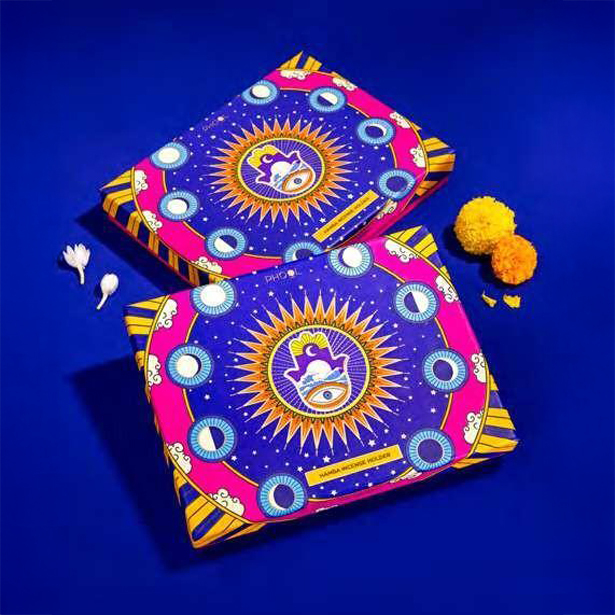 Marble hamsa gift box