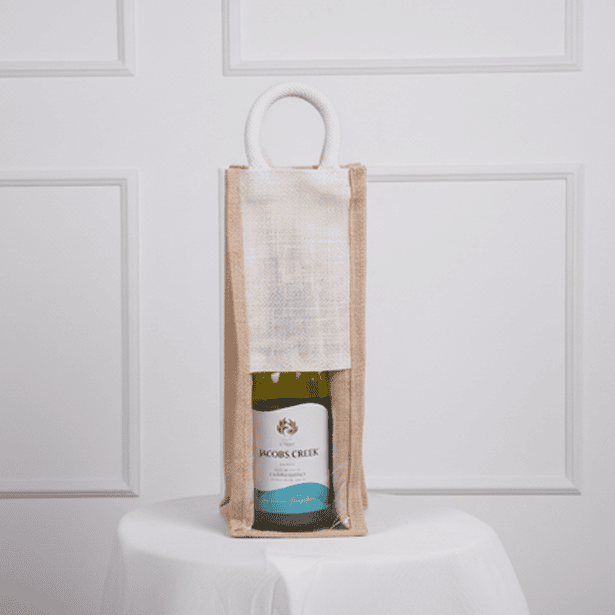 Natural bottle bag
