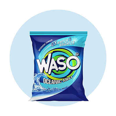 WASO | Oceanic Mist Detergent Powder | 120G |5 Pack WASO | Oceanic Mist Detergent Powder | 120G |5 Pack