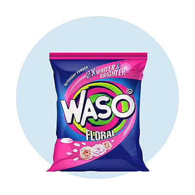 WASO | Floral Detergent Powder | 50G |10 Packets
