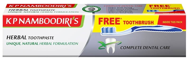KP Namboodiri's Herbal Toothpaste With FREE Toothbrush