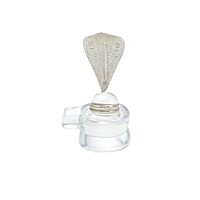 Spatik Linga with Silver Naga Idol
