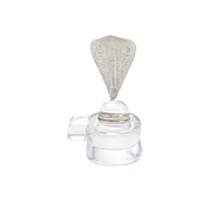 Spatik Linga with Silver Naga Idol