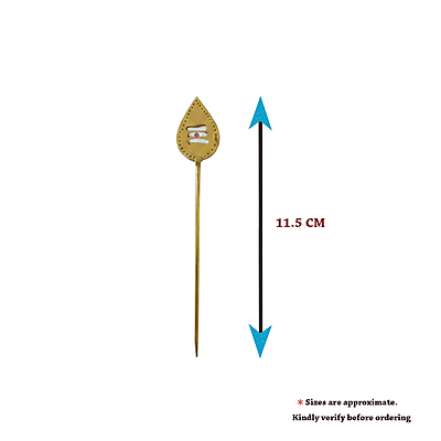 Brass Lord Murugan Vel for Pooja Offering (Venduthal Kanikkai) Meduiem