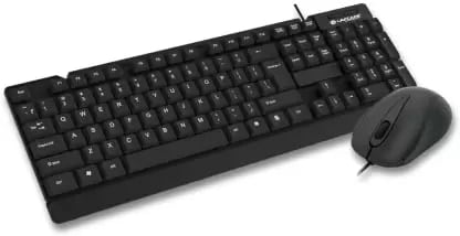 Open Box LAPCARE LKKBWC7988 Wired USB Desktop Keyboard and Mouse