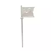 SRIMATHI JEWELLERS Lord Murugan Seval Kodi In Silver 60g