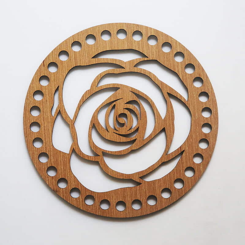 Crochet basket base Rose 6" Crochet basket base Rose 6"