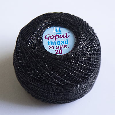 Gopal Mercer Metallic  No.20 -BK-002 Gopal Mercer Metallic  No.20 -BK-002