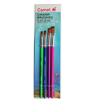 Camlin Flat Brush Champ Set of 4