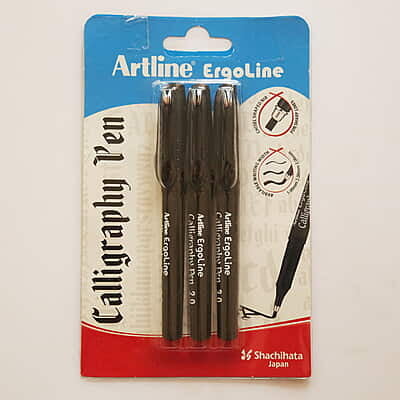 Artline Calligraphy Pen Black Set of 3