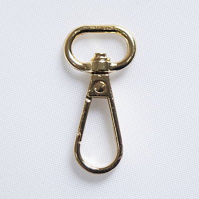 D Ring Clasp Oval Gold 22 mm