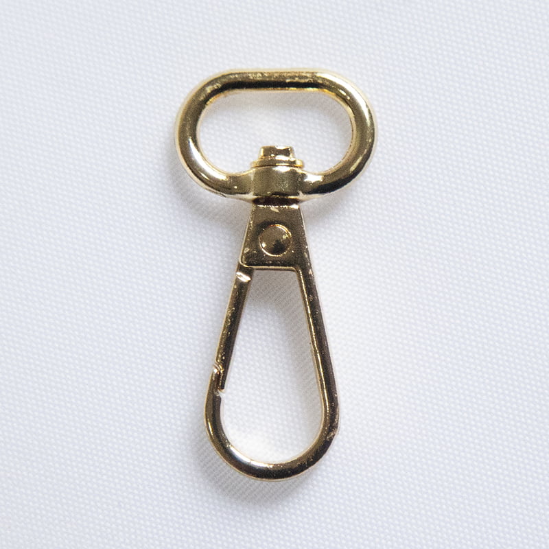 D Ring Clasp Oval Gold 22 mm