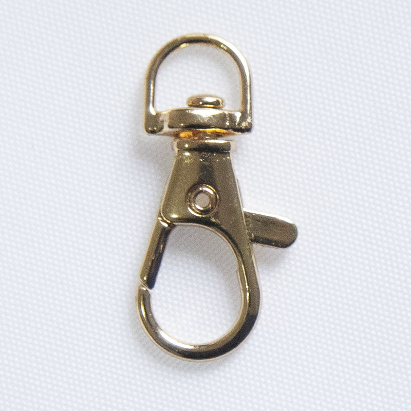 D Ring Clasp gold 12 mm