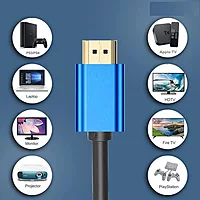 Champion Hdmi 4K Cable - Supports 4K 60Hz, Ultra HD, 3D, 1080p, Ethernet and Audio Return (Latest Standard) HD Audio & Video 2160p Compatible for TV, Laptop, PC, Monitor and Projector