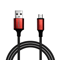 Champion Micro PVC Red Metal 3 Amp 1 Mtr Data Cable Black (Series-i) Champion Micro PVC Red Metal 3 Amp 1 Mtr Data Cable Black (Series-i)