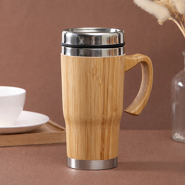 Wooden coffee tumbler