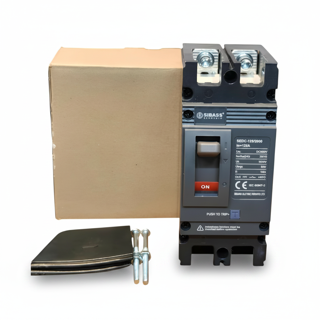 Sibass DC MCCB 125A 2-Pole | DC 300V Molded Case Circuit Breaker