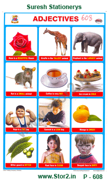 Adjectives-Picture Chart No.-608