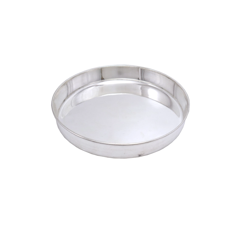 Silver Plain Plate for Pooja,Home (13.3CM)