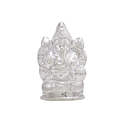 Silver Lord Ganesh Idol, Statue Silver Lord Ganesh Idol, Statue