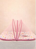 Muslin Foldable Baby Net Bed – Soft Pink
