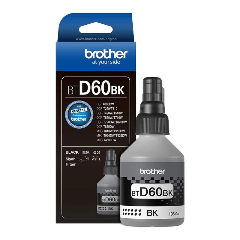 Brother BT-D60BK Black Ink Bottle Brother BT-D60BK Black Ink Bottle