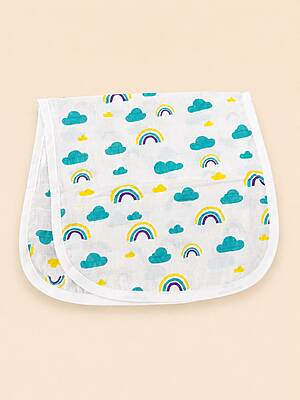 Premium XL 4-Layer Muslin Burp Cloth- 60 x 30 cm - Vaanavil (Pack of 1)