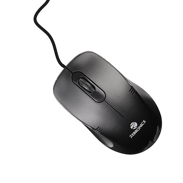 Zebronics Zeb-Power Plus USB Optical Mouse features a sleek design, ergonomic shape, and high precision optical sensor. Ideal for everyday use, it offers smooth tracking and comfortable handling.