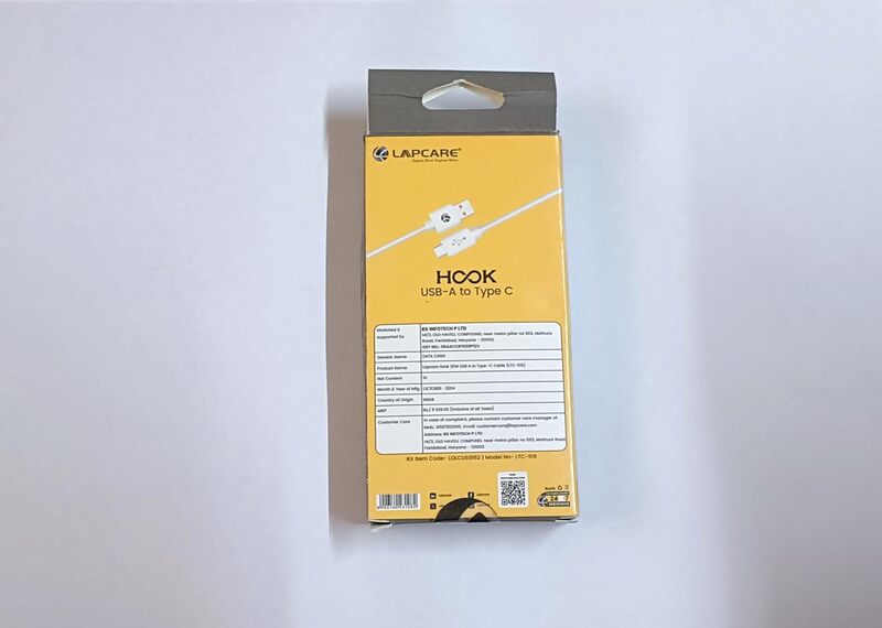 Lapcare Hook LTC‑603 USB Cable – Fast Charging & High-Speed Data Sync