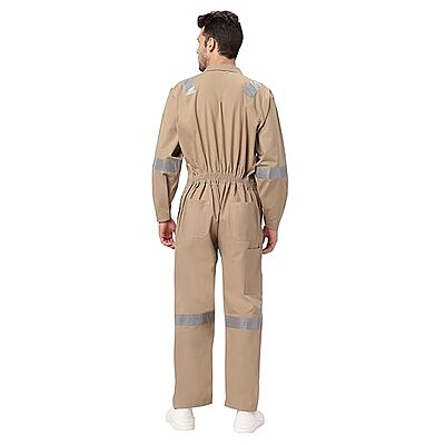 COTTON BOILER SUIT KHAKI COLOR S