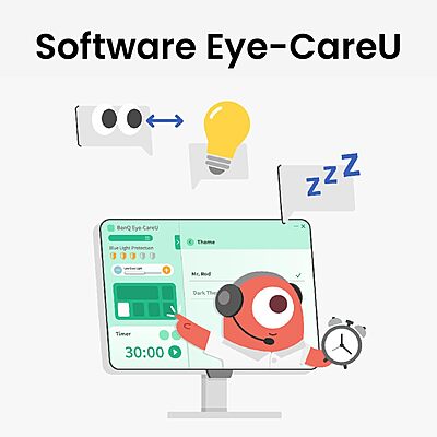 BenQ 27" 2K QHD USB-C Ergo Eye-Care Monitor, GW2790QT
