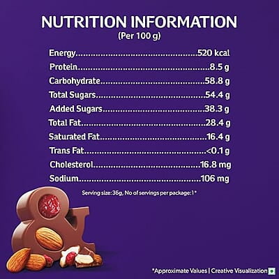 CADBURY DAIRY MILK FRUIT & NUT 36G