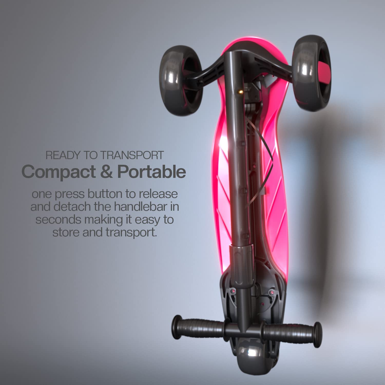 Baybee Alpha Glide Kick Scooter for Kids- Pink Baybee Alpha Glide Kick Scooter for Kids- Pink