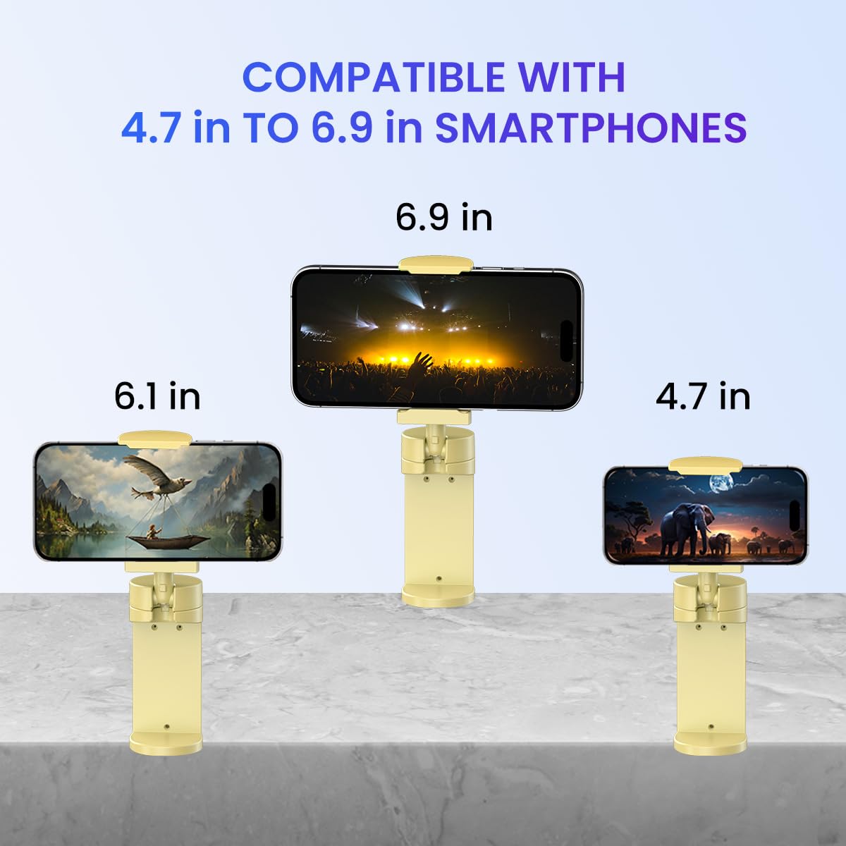 Portronics Mobot Clip – Yellow 360° Phone Stand offers versatile viewing angles with its adjustable design. Perfect for hands-free video calls, streaming, and more. Compact and portable for easy use.