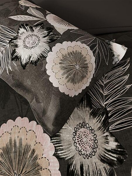 Modern Bloom Shadow Grey Elemental DDecor Bed Sheet